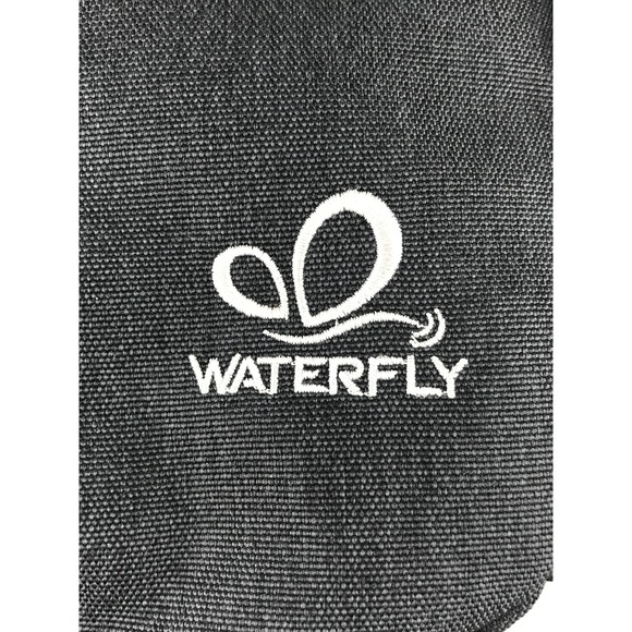 WATERFLY Black Nylon Sling Bag Backpack Crossbody Chest Pack Outdoor‎ Travel - Picture 6 of 16